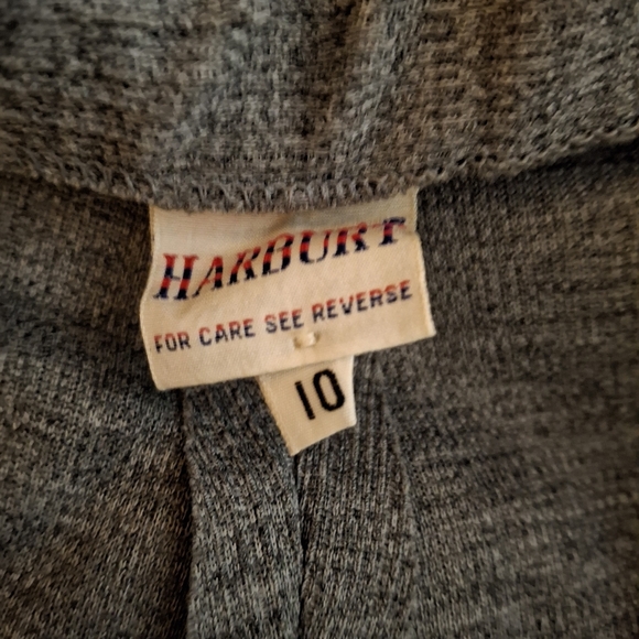 Harburt Gray Textured Women's Flare Leg Pants - Picture 7 of 9